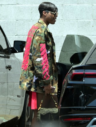 EXCLUSIVE - EJ Johnson leaving the Dogg Pound Gym in West Hollywood, Los Angeles, California, USA - 08 Jun 2022