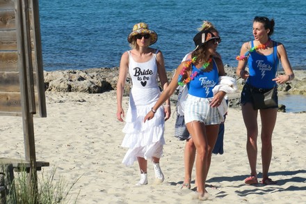 Federica Pellegrini, bachelorette party with the swimming team, Formentera, Spain - 10 Jun 2022