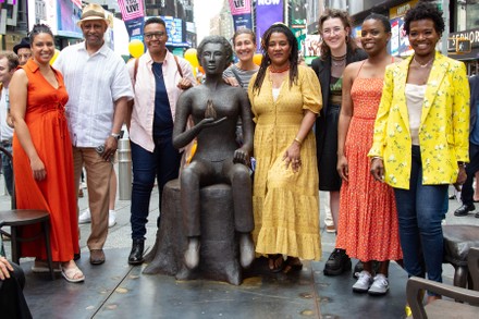 Photos: Lorraine Hansberry Statue Unveiled in Duffy Square, New York, America - 09 Jun 2022