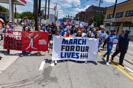 March for Our Lives protest, Atlanta, Georgia, USA - 11 Jun 2022
