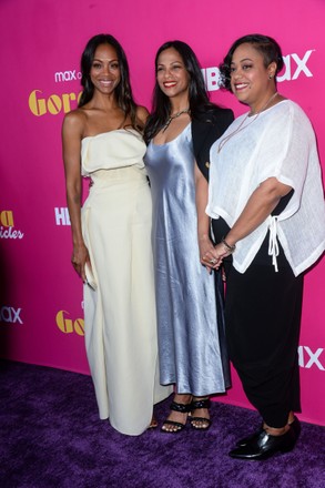 Zoe Saldana Mariel Saldana Nazario Claudia Editorial Stock Photo