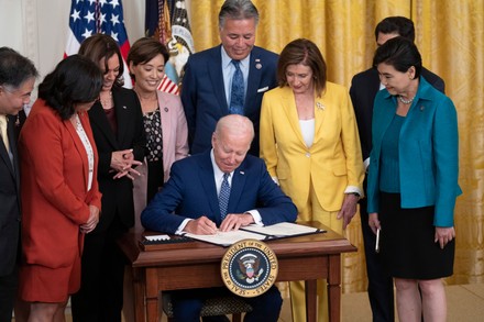 President Joe Biden signs into law R. 3525, the "Commission To Study the Potential Creation of a National Museum of Asian Pacific American History and Culture Act", Washington, District of Columbia, USA - 13 Jun 2022