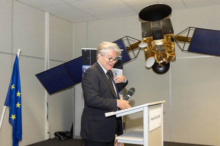 Economy Thales Alenia Space Visit By Eu Commissioner Breton, Charleroi, Belgium - 14 Jun 2022