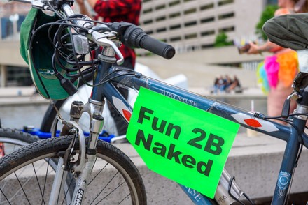 The World Naked Bike Ride in Toronto, Canada - 11 Jun 2022 Stock