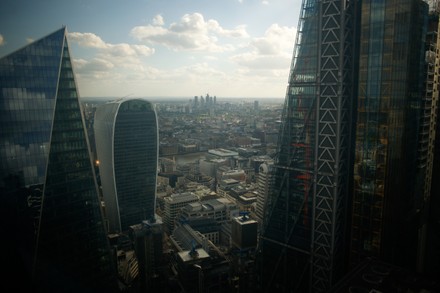 London Skyline At Dusk, United Kingdom - 12 Jun 2022