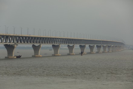 Mega project the Padma Bridge in Dhaka, Bangladesh - 14 Jun 2022