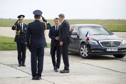 President Macron meets Romanian counterpart Iohannis at NATO base, Constanta, Romania - 15 Jun 2022
