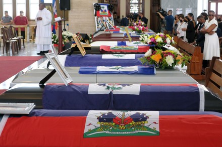 Funeral of 11 Haitian women who drowned in a shipwreck in May in Puerto Rico, San Juan - 15 Jun 2022