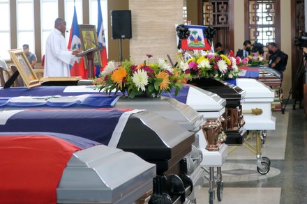 Funeral of 11 Haitian women who drowned in a shipwreck in May in Puerto Rico, San Juan - 15 Jun 2022