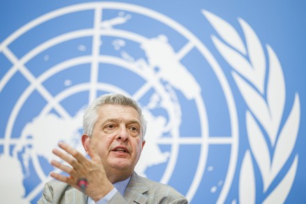 UNHCR press conference on Annual Global Trends Report on Forced Displacement in 2021, Geneva, Switzerland - 13 Jun 2022