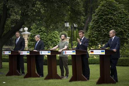 European leaders arrive in Kiev, Ukraine - 16 Jun 2022