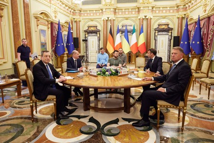 European leaders meeting in Kiev, Ukraine - 16 Jun 2022