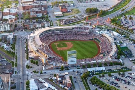 Omaha Ne Us Aerial View North Editorial Stock Photo - Stock Image ...