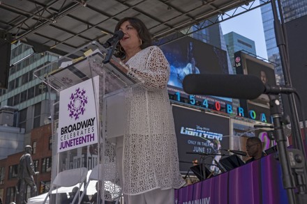 Broadway Celebrates Juneteenth at Times Square in New York, US - 19 Jun 2022