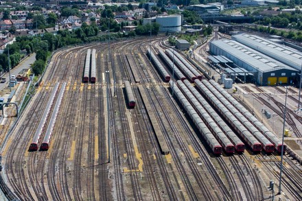 General View Neasden London Underground Depot Editorial Stock Photo