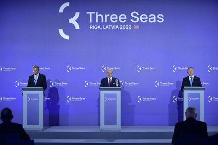 The 7th Summit of the Three Seas Initiative in Riga, Latvia - 20 Jun 2022