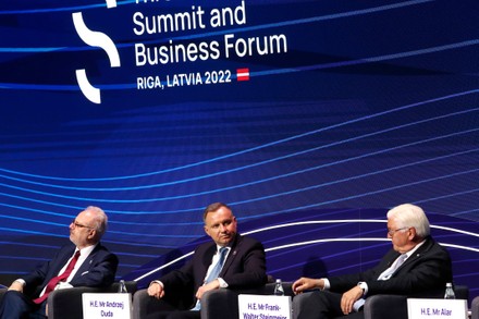 Three Seas Initiative Summit and Business Forum in Riga, Latvia - 20 Jun 2022