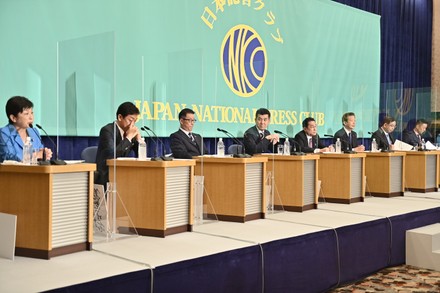 Party leaders debate ahead of the Upper House election in Japan, Tokyo - 21 Jun 2022