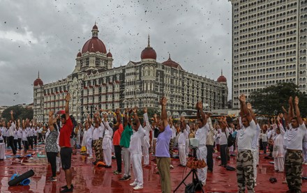 International Yoga Day in Mumbai, India - 21 Jun 2022