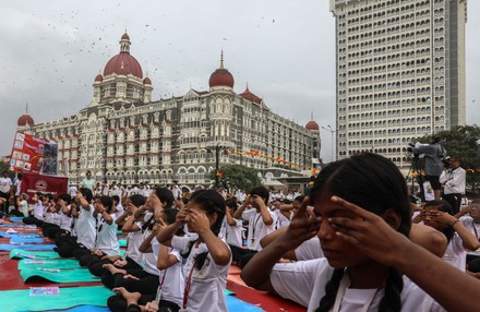 International Yoga Day in Mumbai, India - 21 Jun 2022