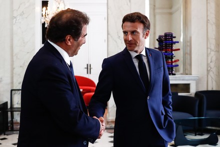 French President Macron meets head of the Les Republicains party Jacob, Paris, France - 21 Jun 2022