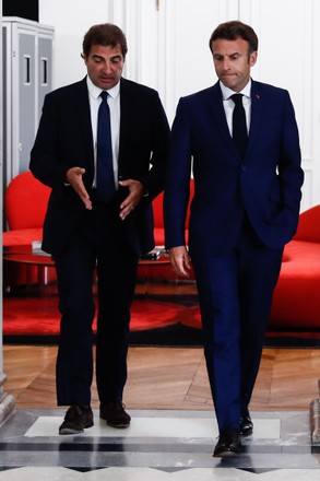 French President Macron meets head of the Les Republicains party Jacob, Paris, France - 21 Jun 2022