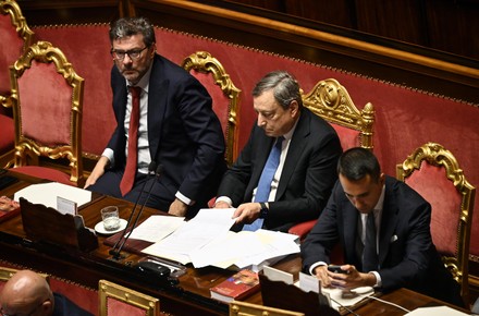 Italian prime minister addresses Senate, Rome, Italy - 21 Jun 2022