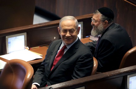 Voting session to dissolve the government in the Knesset Plenum, Jerusalem, Israel - 22 Jun 2022