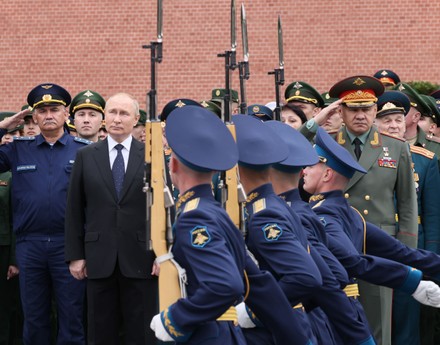 Putin attends Day of Remembrance and Sorrow ceremony in Moscow, Russian Federation - 22 Jun 2022