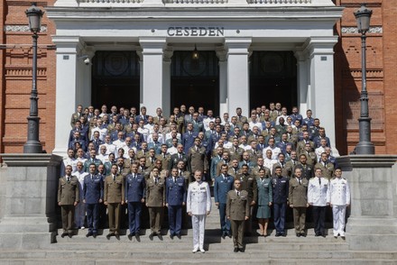 Spanish King chairs 23rd Defense High Staff Army Force Course, Madrid, Spain - 22 Jun 2022