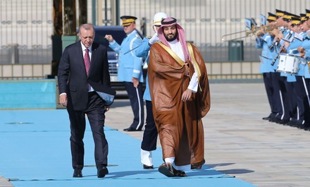 Saudi Crown Prince Mohammed bin Salman visits Turkey, Ankara - 22 Jun 2022