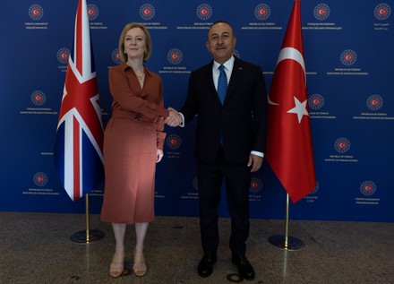 British Foreign Minister Elizabeth Truss visits Turkey, Ankara - 13 Jun 2022