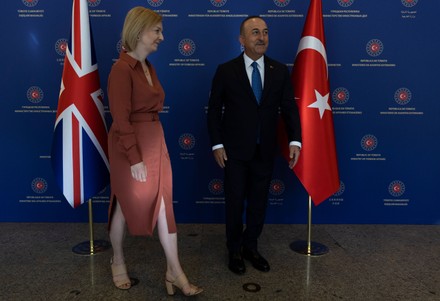 British Foreign Minister Elizabeth Truss visits Turkey, Ankara - 13 Jun 2022