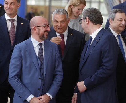 EU-Western Balkans leaders' meeting - Family photo, Brussels, Belgium - 23 Jun 2022