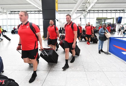 Wales Rugby Squad Travel to South Africa - 26 Jun 2022