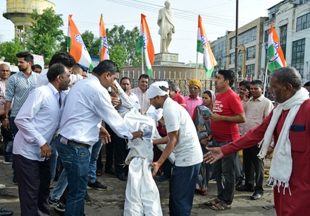 Congress burnt effigy of PM Modi in Rajasthan, Beawar, India - 20 Jun 2022