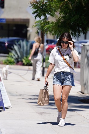 Lucy Hale shops in shorts, Los Angeles, California, USA - 23 Jun 2022