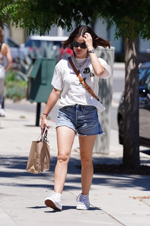 Lucy Hale shops in shorts, Los Angeles, California, USA - 23 Jun 2022