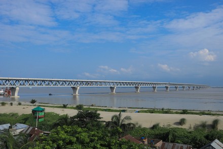 Padma bridge in Dhaka, Bangladesh - 21 Jun 2022