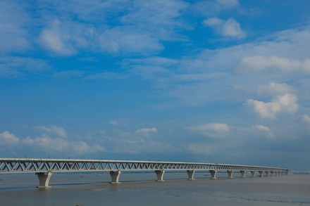 Padma bridge in Dhaka, Bangladesh - 21 Jun 2022