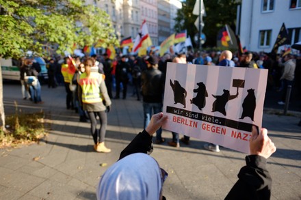 Leftwing Counterdemonstrators Protest Against Rightwing Extremists ...