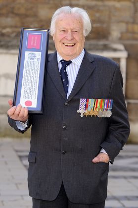 Squadron Leader Geoffrey Wellum DFC, youngest Spitfire fighter pilot in the Battle of Britain, receives the Freedom of the City of London at the Guildhall, London, Britain - 23 Mar 2011