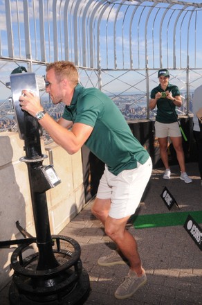 Harry Kane and Ash Barty visit The Empire State Building, New York, USA - 28 Jun 2022