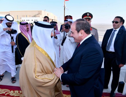 Egyptian President Abdel Fattah al-Sisi meets with King of Bahrain Hamad bin Isa Al Khalifa in Manama, Manama, Bahrain - 28 Jun 2022