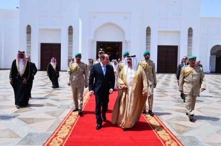 Egyptian President Abdel Fattah al-Sisi meets with King Hamad bin Isa Al Khalifa, King of the Kingdom of Bahrain, Manama, Bahrain - 29 Jun 2022