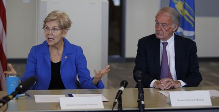 Senators Warren and Markey meet with reproductive health care advocates in Boston, USA - 29 Jun 2022