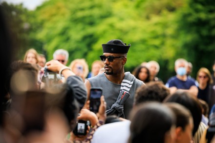 Jalen Green at the Men's Spring-Summer 2023 Show