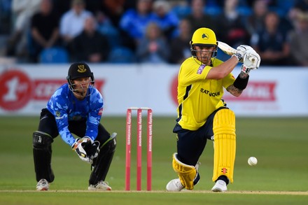 Sussex Sharks v Hampshire Hawks, Vitality Blast South Group, The 1st Central County Ground, Hove, UK - 03 Jul 2022
