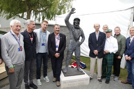 Sir Stirling Moss statue unveiling, British Grand Prix, Formula 1, Silverstone, UK - 01 Jul 2022