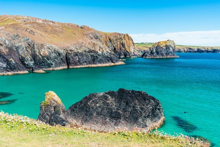 Kynance Cove Mermaid Pool Cliffs Cornwall Editorial Stock Photo - Stock ...